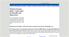 Desktop Screenshot of indian-medical-tourism.com